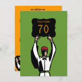 70e verjaardag van de uitnodiging van de partij bi (Voorkant / Achterkant)