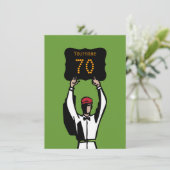 70e verjaardag van de uitnodiging van de partij bi (Staand voorkant)