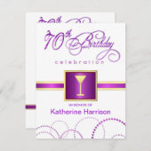 70e verjaardag van de Uitnodigingen van de Partij  (Voorkant / Achterkant)