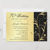 70e verjaardag van de uitnodigingen van het Monogr (Voorkant)