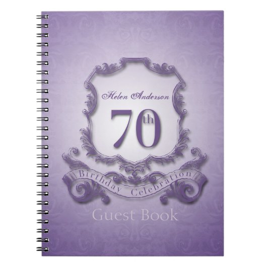 70e verjaardag van de viering van de Eigen Geframe Notitieboek (Voorkant)