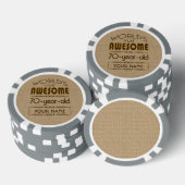 70e verjaardag van de viering van de wereld Best F Pokerchips (Opstapeling)