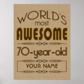 70e verjaardag van de viering van de wereld Best F Poster (Voorkant)