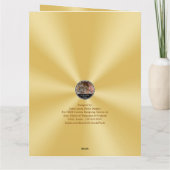 70e verjaardag van de vogelkaart, speciaal bevel v kaart (Achterkant)