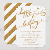 70e verjaardag van de zeventigste verjaardag van d kaart (Voorkant / Achterkant)