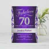 70e verjaardag van de Zilver-Paars Kaart (Staand voorkant)