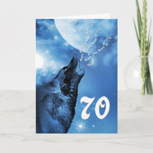 70e verjaardag van Ghost wolf Kaart