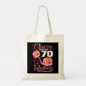 70e verjaardag van Gift Classy Sassy 70 Fabiele bl Tote Bag (Achterkant)
