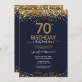 70e verjaardag van het Blauw en het Goud Kaart (Voorkant / Achterkant)