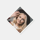 70e verjaardag van het fotomanuscript vrouwelijke  servet (Hoek)