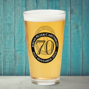 70e verjaardag van het gevierd glas