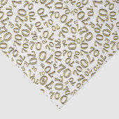 70e verjaardag van het Koel Aantal Pattern Gold en Tissuepapier (Detail)