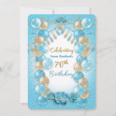 70e verjaardag van het ontwerp van de Dames Blue G Kaart (Voorkant)