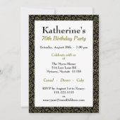 70e verjaardag van het thema van de feestdag - Gol Kaart (Voorkant)