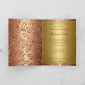 70e verjaardag van het uitnodigingsgoud (Binnen)