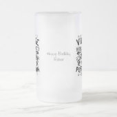  70e verjaardag van het vrouwendag matglas bierpul (Center)