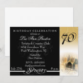 70e verjaardag van uitnodigingen (Voorkant / Achterkant)