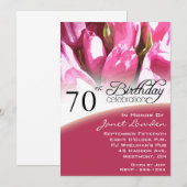 70e verjaardag van uitnodigingen (Voorkant / Achterkant)