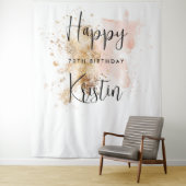 70e verjaardag van Vrouw Foto Booth Backdrop Wandkleed (In situ)