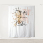 70e verjaardag van Vrouw Foto Booth Backdrop Wandkleed (Voorkant)