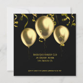 70e verjaardag vieren gouden achterkant Elegant Kaart (Achterkant)