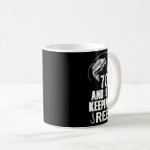 70e verjaardag Vist 70 jaar oude visserijcadeau Koffiemok (Voorkant rechts)