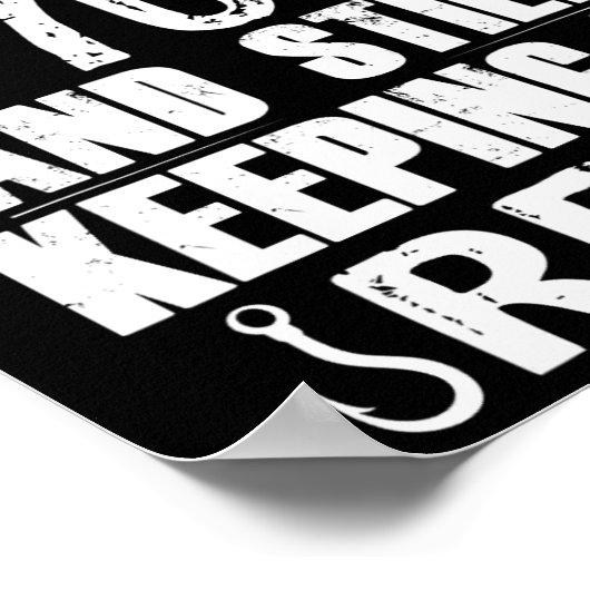 70e verjaardag Vist 70 jaar oude visserijcadeau Poster (Hoek)