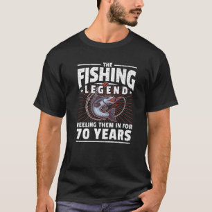 70e verjaardag Vist Legend - 70 jaar Angler T-shirt