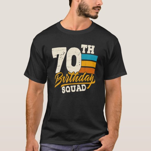70e verjaardag voor de vierkantsgroep - 70 jaar ou t-shirt (Voorkant)