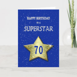 70e verjaardag voor een Superstar Kaart