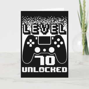 70e verjaardag voor mannen level 70 ontgrendelde g kaart