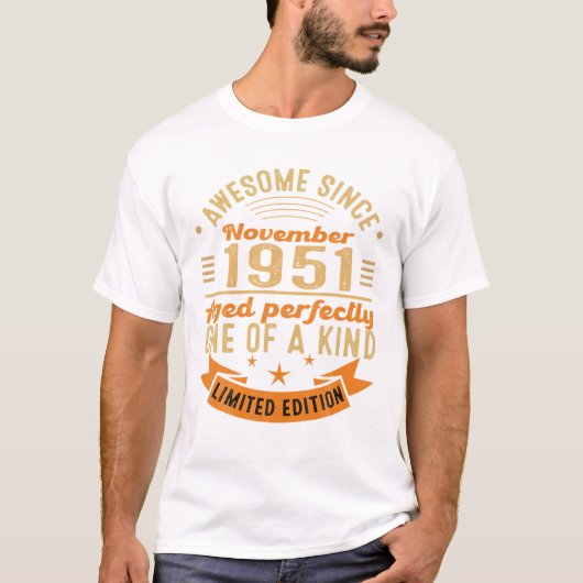 70e verjaardag voor mannen t-shirt (Voorkant)