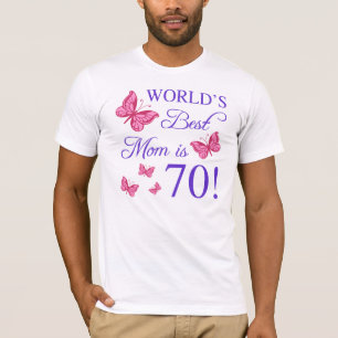 70e verjaardag voor moeder t-shirt