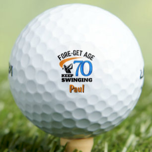 70e verjaardag voor schoonvader – 70 jaar klassiek golfballen