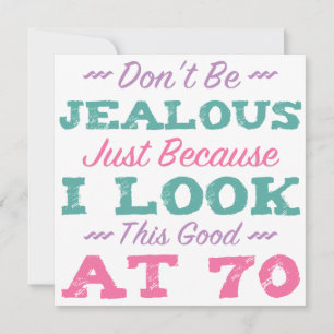 70e verjaardag voor vrouwen kaart