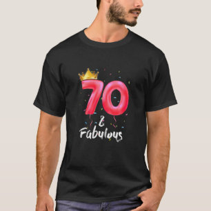 70e verjaardag vrouwen   70 t-shirt