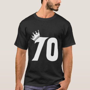 70e verjaardag Vrouwen Man  nummer 70 met kro T-shirt