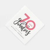 70e verjaardag waardoor 70 er goed uitzien moderne servet (Hoek)