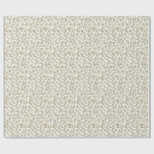 70e verjaardag Willekeurig nummer patroon Gold/Whi Cadeaupapier (Vlak)