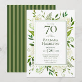 70e verjaardag Witte brandkranen Kaart (Voorkant / Achterkant)