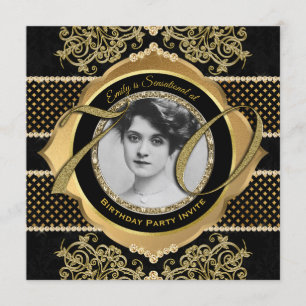 70e verjaardag Zeventigste Gold Diamond Foto Lijst Kaart