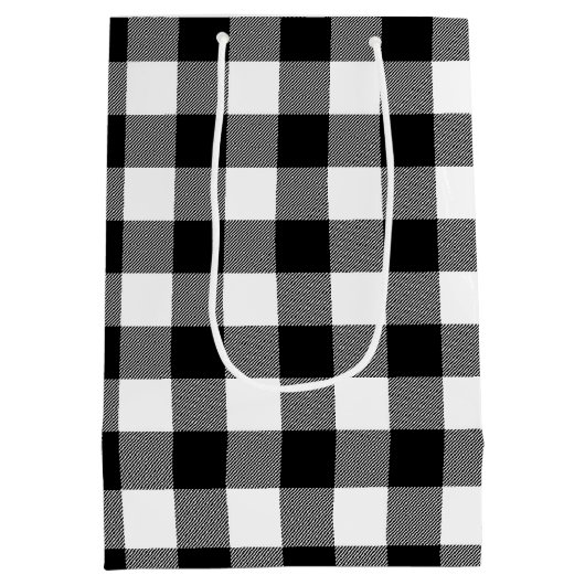 70e verjaardag Zipper op buffelplaat Medium Cadeauzakje (Achterkant)