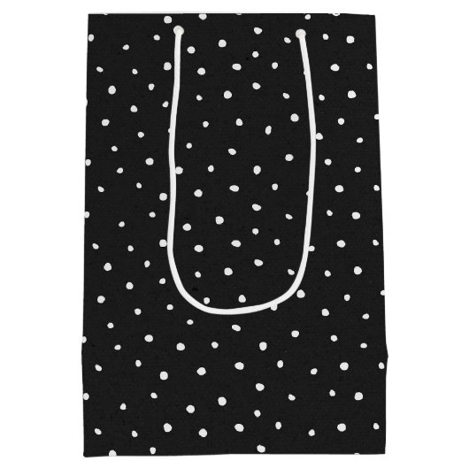 70e verjaardag Zipper op pooldots Medium Cadeauzakje (Achterkant)