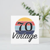  70e verjaardag Zondag Kaart (Staand voorkant)