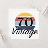  70e verjaardag Zondag Kaart (Voorkant / Achterkant in situ)