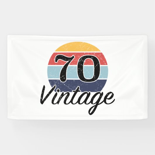70e verjaardag Zondag Spandoek (Horizontaal)