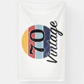 70e verjaardag Zondag Spandoek (Verticaal)