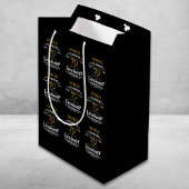 70e verjaardag zwart goud legendarische retro medium cadeauzakje