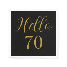 70e verjaardag Zwart Goud Verjaardagsfeest