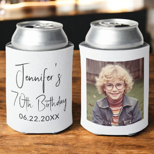 70e verjaardag zwart wit Instagram foto Blikjeskoeler